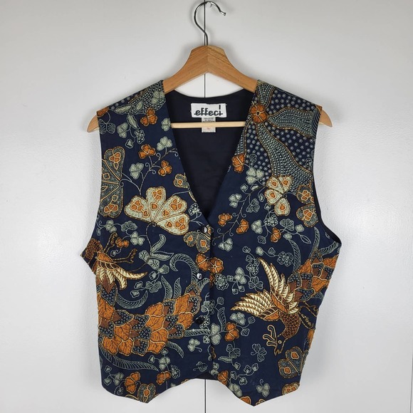 Effeci Jackets & Blazers - SOLD Vintage Beaded Vest by Effeci | L